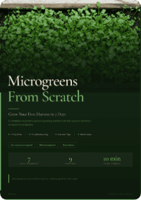 Microgreens From Scratch – beginner microgreens growing guide cover